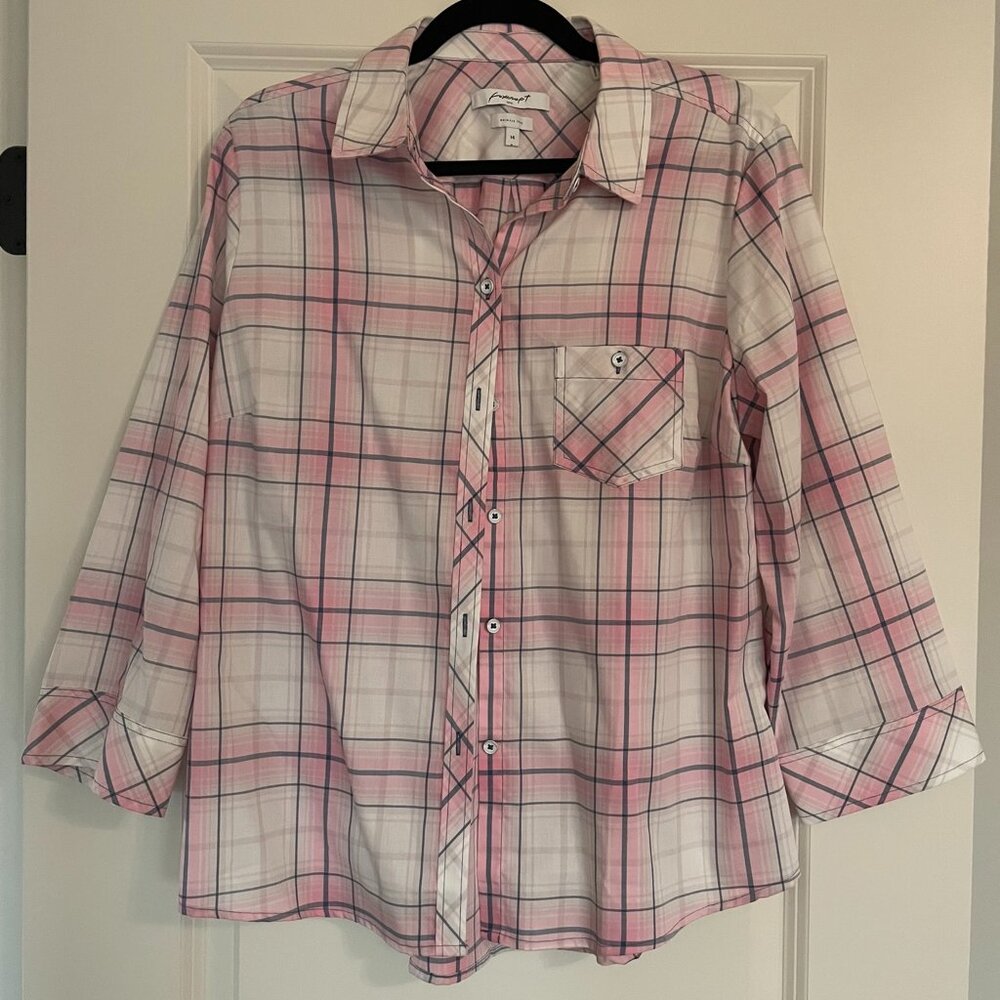 Foxcroft Taylor Fitted Non-Iron button-up blouse